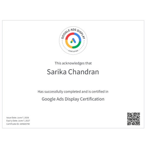 google ads display certification professional digital marketer in abudhabi